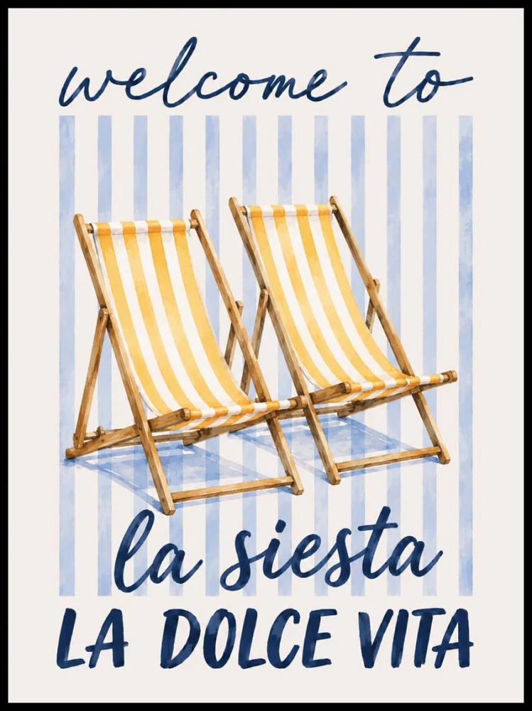 Plakat w stylu włoskim, La Siesta