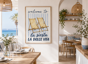 Plakat w stylu włoskim, La Siesta