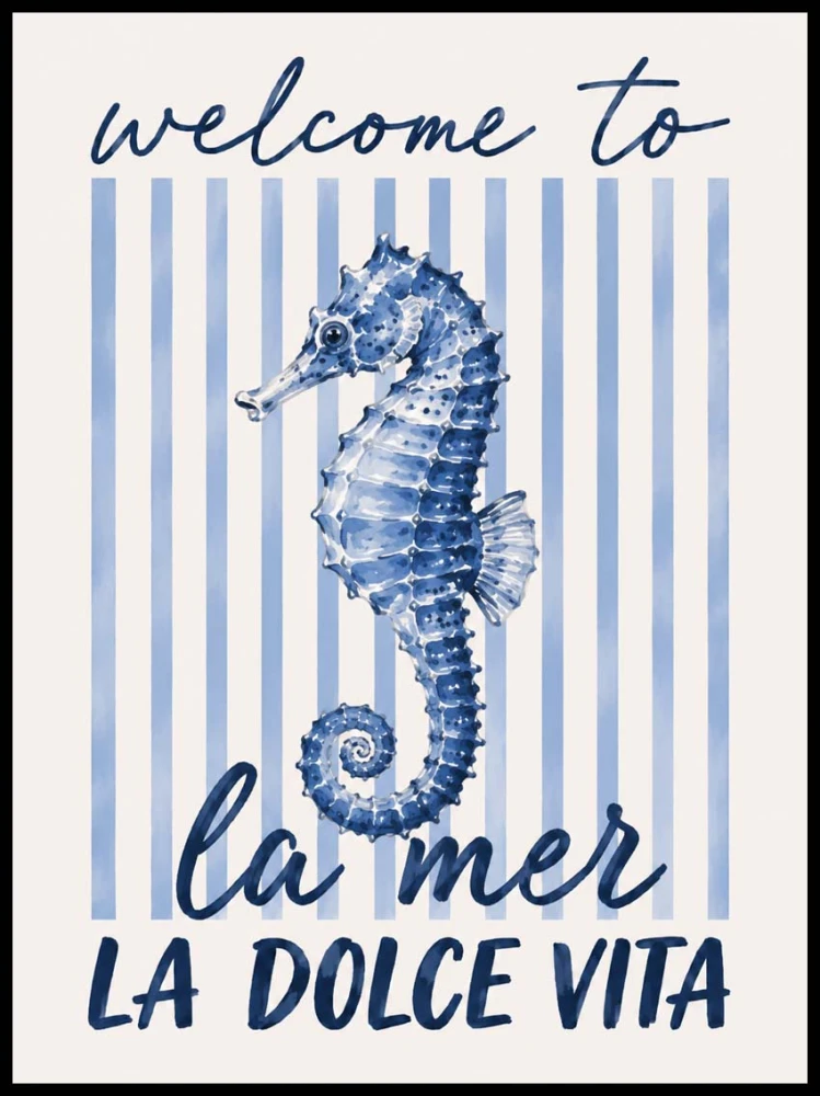 Plakat w stylu włoskim, La Mer