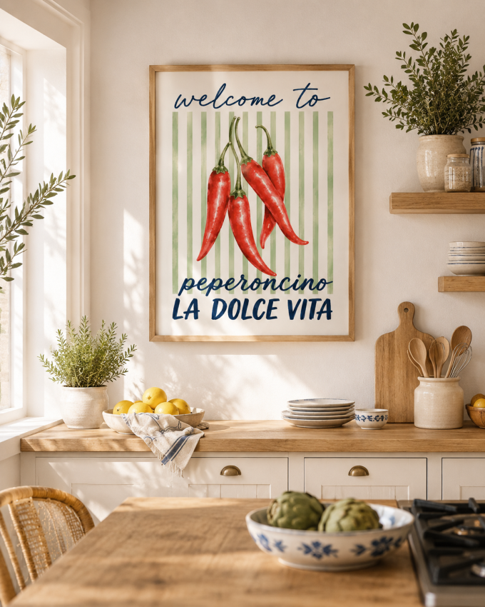 Plakat w stylu Włoskim - Peperoncino