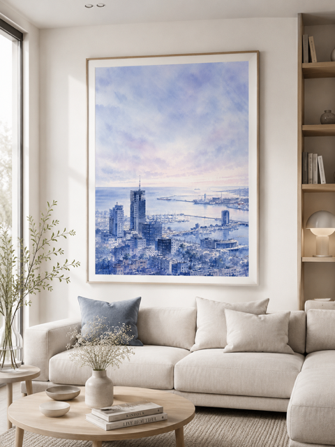 Plakat, Gdynia pastelowa 4rooms