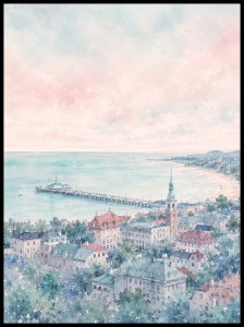 Plakat, Sopot pastelowy 4rooms