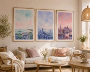 Plakat, Sopot pastelowy 4rooms