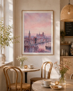 Plakat, Gdańsk artystyczny - różowy