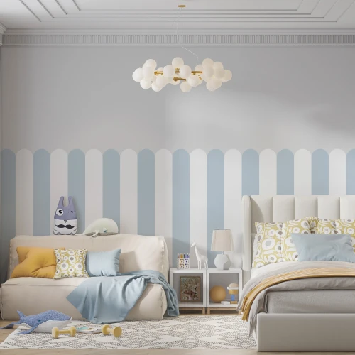 Naklejka, Lamperia błękitne pasy 4rooms