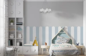Naklejka, Lamperia błękitne pasy 4rooms