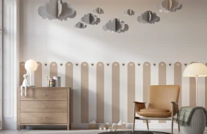 Naklejka, Lamperia beżowe pasy 4rooms