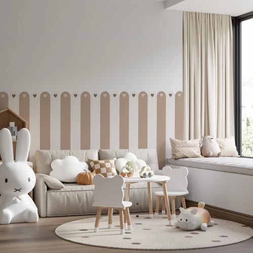 Naklejka, Lamperia beżowe pasy 4rooms