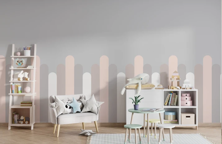 Naklejka, Lamperia pastelowe pasy nieregularne 4rooms
