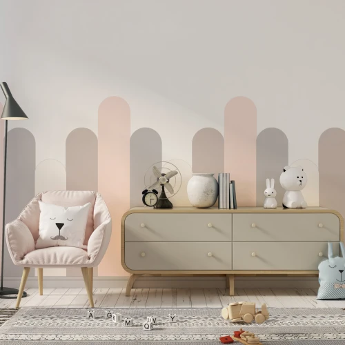 Naklejka, Lamperia pastelowe pasy nieregularne 4rooms