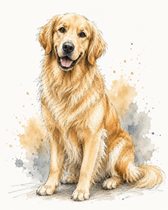 Plakat, Pies - Golden Retriver