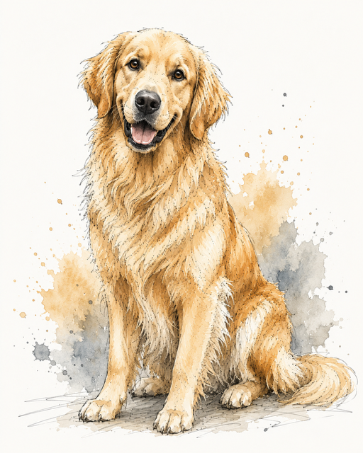 Plakat, Pies - Golden Retriver
