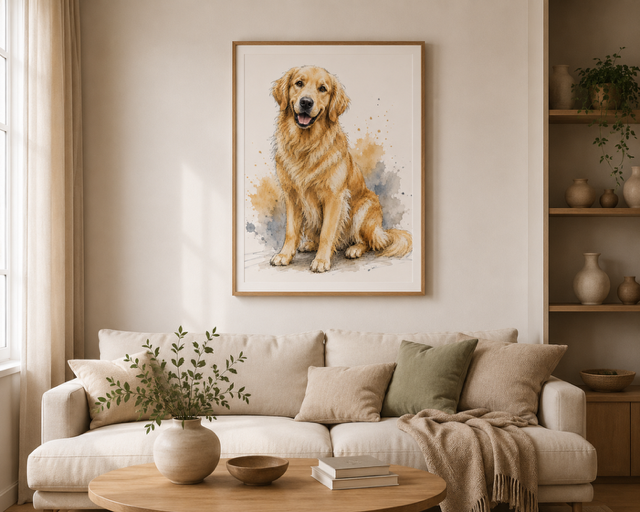 Plakat, Pies - Golden Retriver