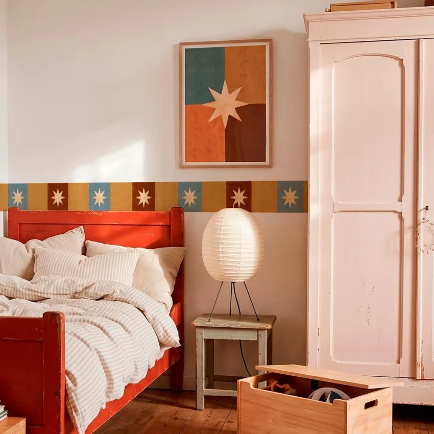 Border odobny na ścianę, gwiazdki 4rooms
