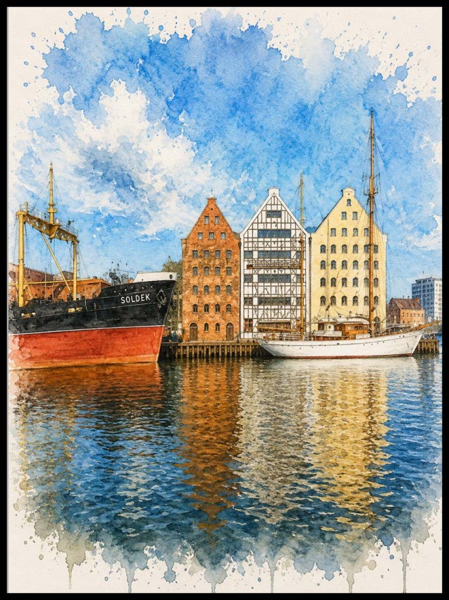 Plakat, Gdańsk statek