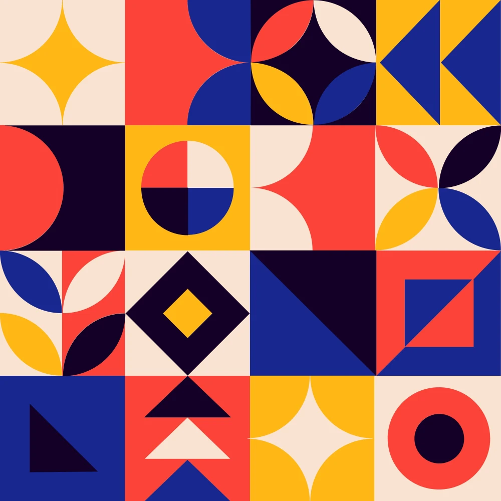 Obrazek kwadratowy - kolorowa grafika pattern