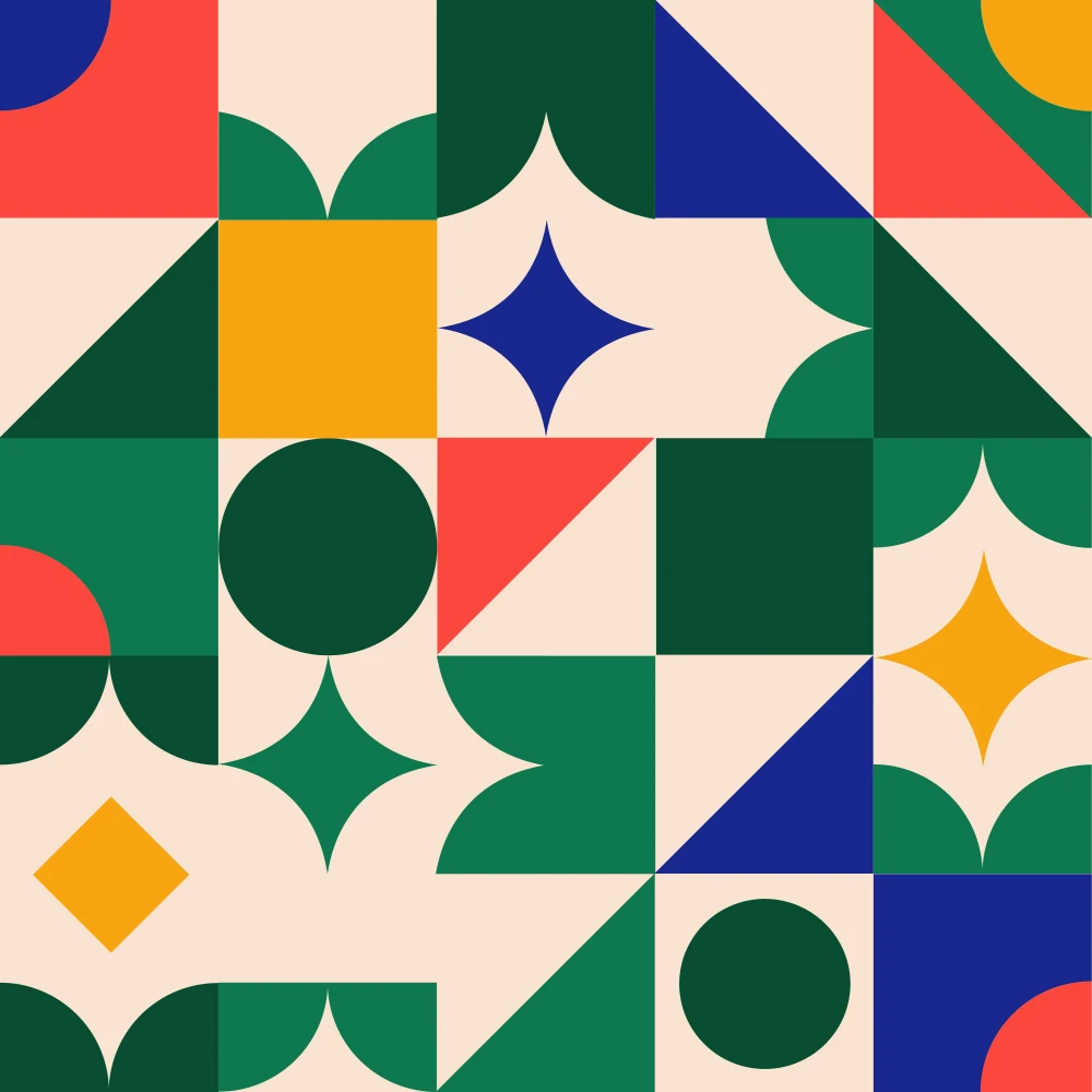 Obrazek kwadratowy - kolorowa grafika pattern zielony