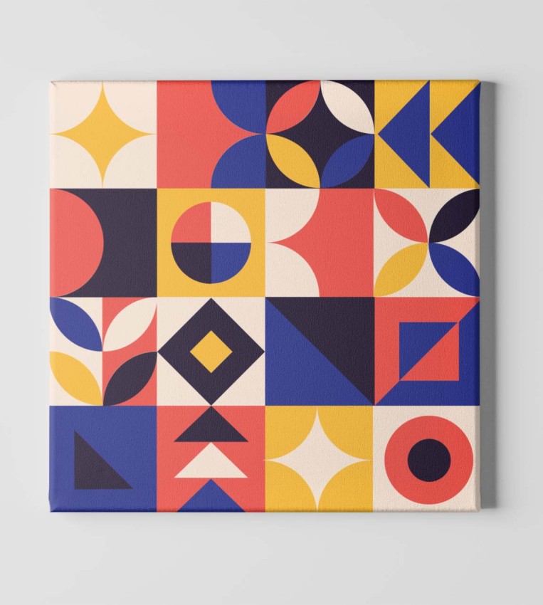Obrazek kwadratowy - kolorowa grafika pattern