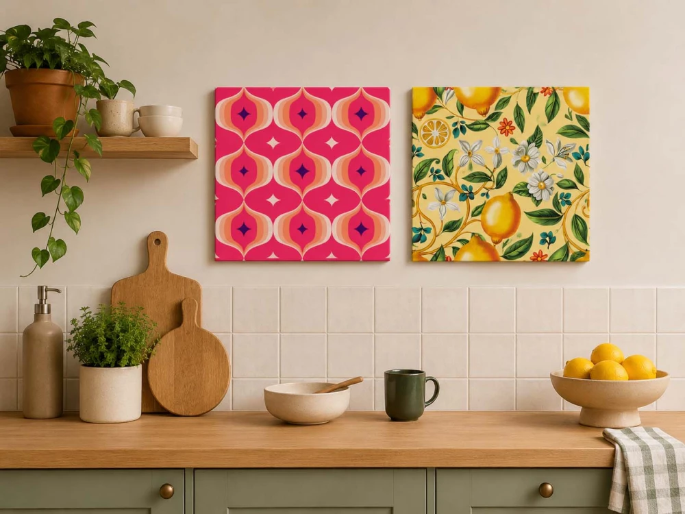 Obrazek kwadratowy - kolorowa grafika geometryczna