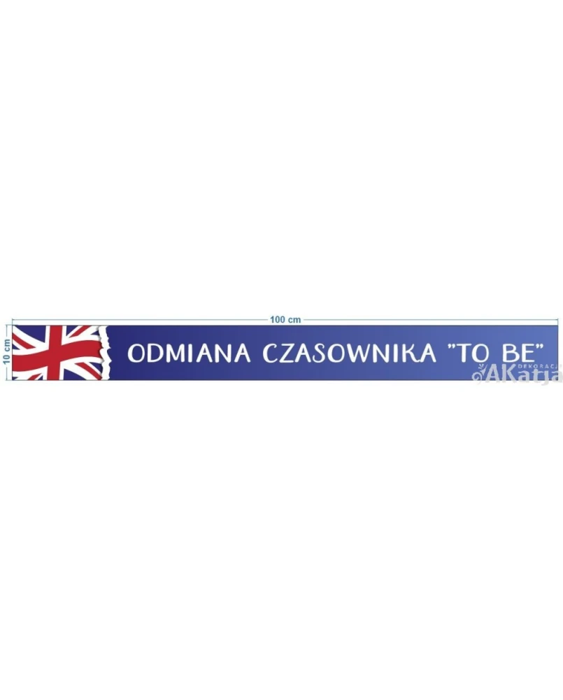 Naklejki edukacyjne na schody – odmiana czasownika to be