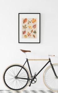 Plakat jesienny Liście drzew- Plakaty Na Ścianę