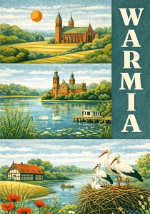 Warmia retro – obraz na płótnie Canvas Warmia