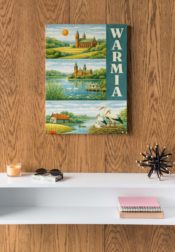 Warmia retro – obraz na płótnie Canvas Warmia