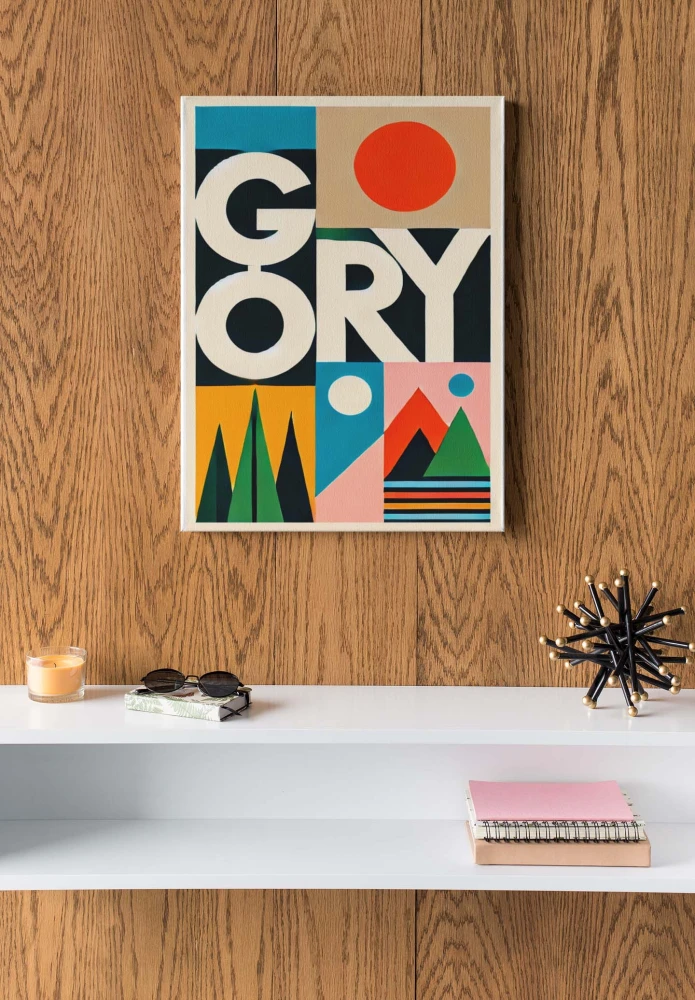 Obraz na płótnie, Góry retro – Canvas