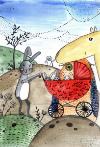 rabbits family