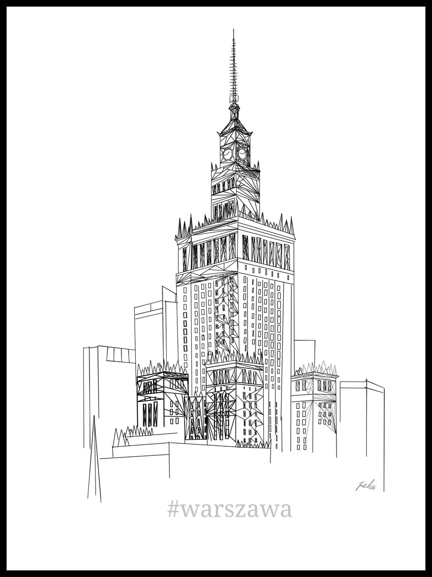 plakat-grafika-pa-ac-kultury-i-nauki-z-napisem-warszawa-4rooms